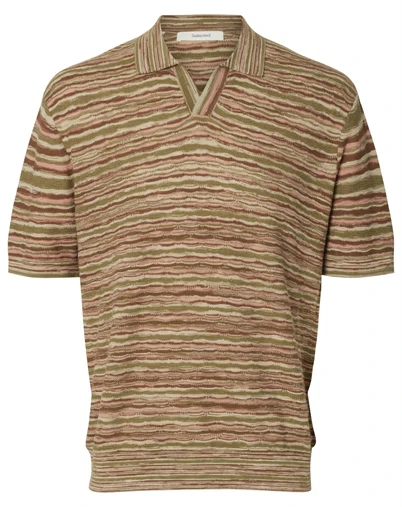 Selected - SLHMuse Relaxed Polo - Deep Lichen Green